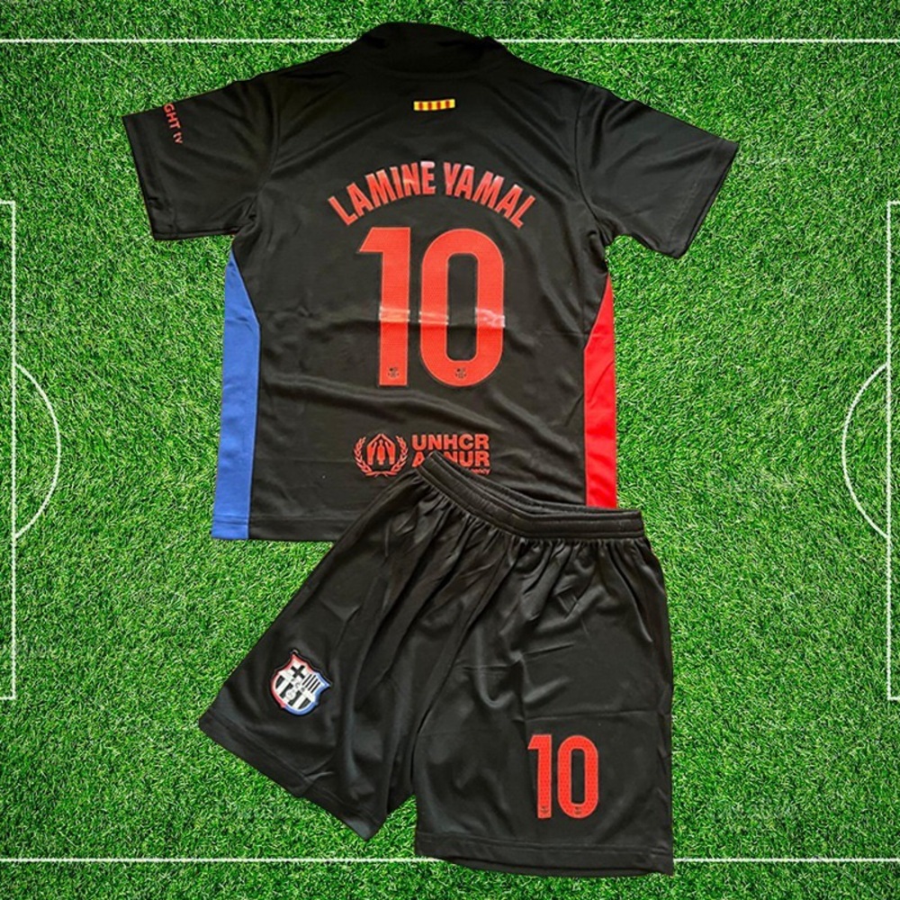 Lamine Yamal Barcelona Kids' Jersey Size 20 Fits ages 4-5 y (Jersey + Short)